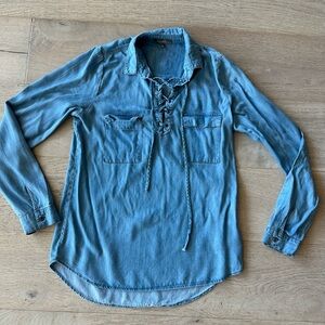 Be Cool Tencel And Rayon Denim Tunic